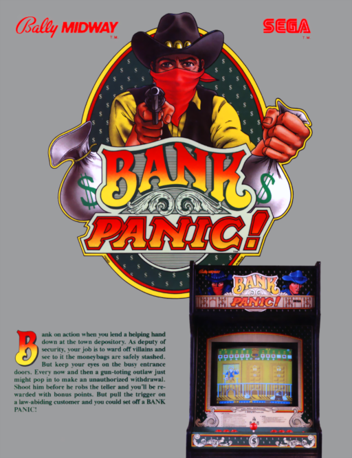 Bank Panic Arcade Game Cover